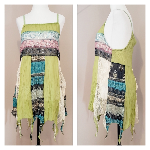 💗 HOST PICK 💗 FAIRYCORE CAMI CHIFFON HANDKERCHIEF, Medium - Picture 1 of 9